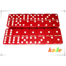 Doble 6 juegos de dominó de plástico de color